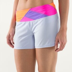 Lululemon Groovy run shorts - cool breeze quilt summer